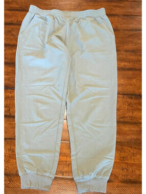 Splendid Green Crepe Track Pants / Joggers, Size Large